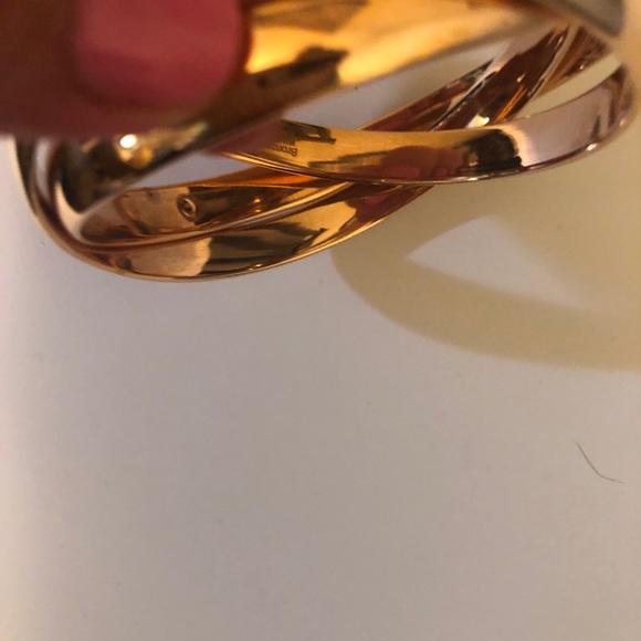 Bronze Italy rose colored interlocking bracelet - Picture 5 of 6